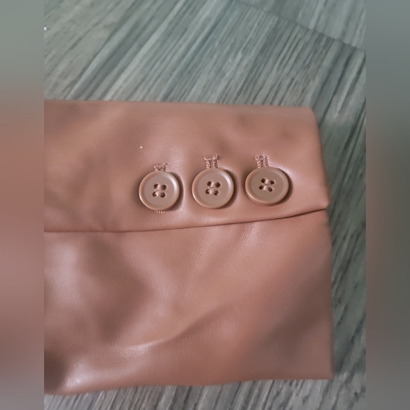 Philosophy Brown Leather Jacket Tailored Cropped Style - Picture 3 of 7